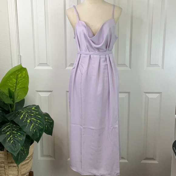 Isabel Maternity Ingrid+ Isabel Lavender Polyester Adjustable Strap Dress Size L - Picture 3 of 10